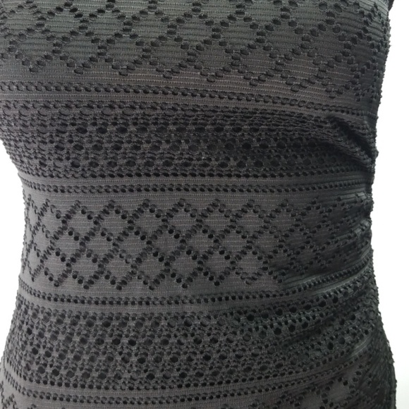 Guess Sassy Scoop Neck Black Lace Dress Size - Picture 7 of 7